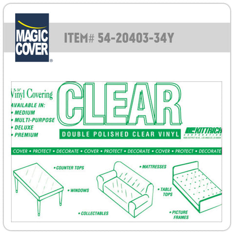 Magic Cover® | 54" Medium Clear Bulk Roll (Non-Adhesive)
