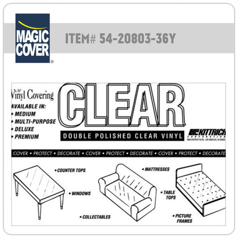 Magic Cover® | 54" Multipurpose Clear Bulk Roll (Non-Adhesive)