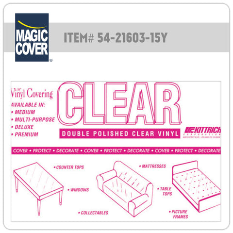 Magic Cover® | 54" Premium Clear Bulk Roll (Non-Adhesive)