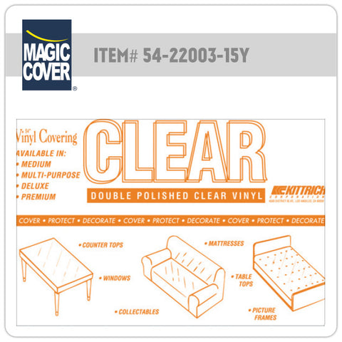 Magic Cover® | 54" Super Clear Bulk Roll (Non-Adhesive)
