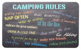 RV/Camping | Kitchen Mat - Designer Comfort | Camping Rules