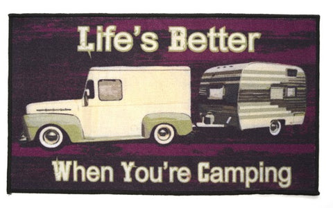 RV/Camping | Accent Mat - Nylon | Life Is Better When You Are Camping